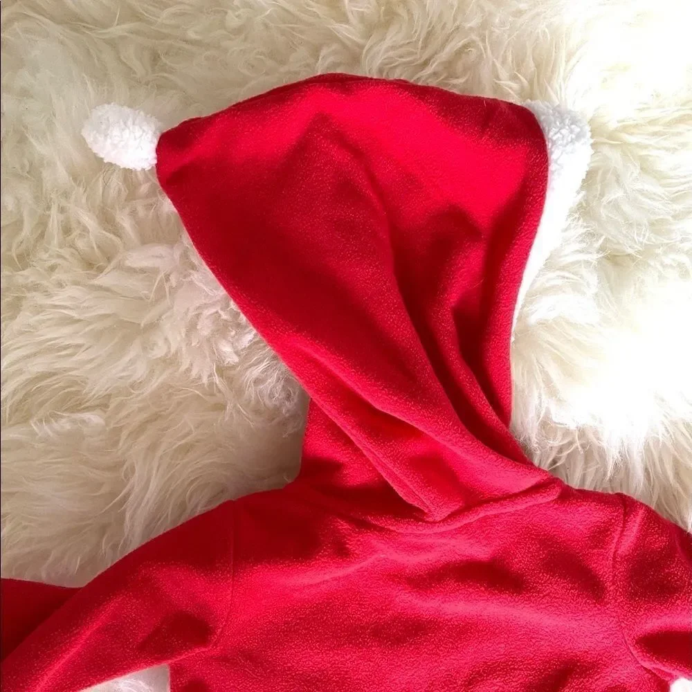Carter’s Baby Red Santa Fleece Jumpsuit